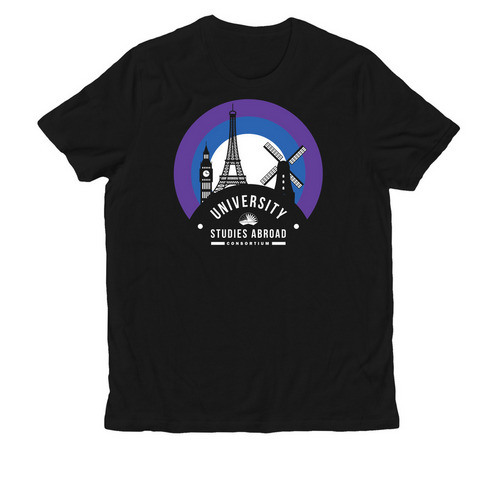 Sunrise Europe&nbsp;, a Deep Black Allmade Organic Cotton Unisex Tee