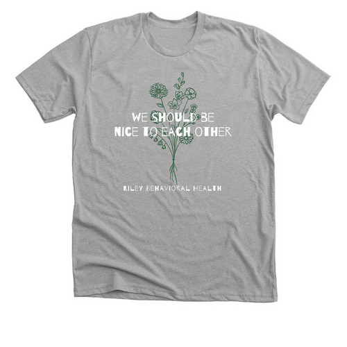 We Should Be Nice to Each Other, a Athletic Heather Premium Unisex Tee