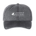 AAS Heritage Hat, a Black Printed Pigment Dye Baseball Cap