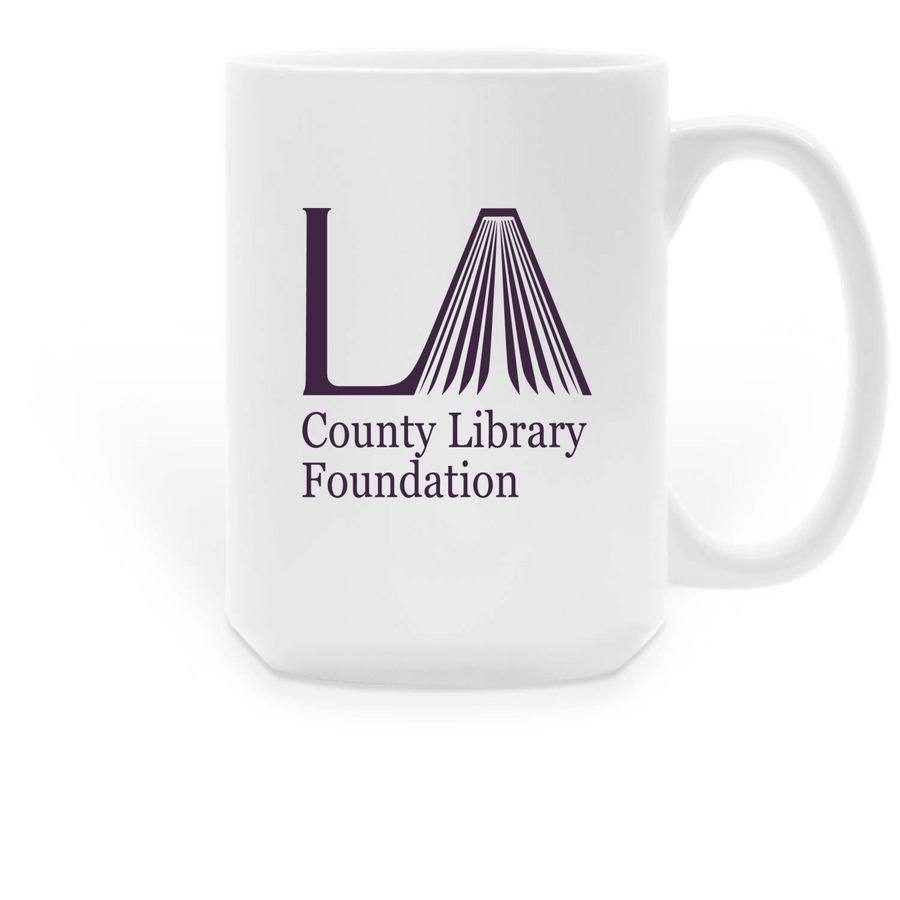 Booked & Brewed, a White Large Coffee Mug