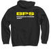 BPS Productions 2007 Hoodie, a Black Pullover Hoodie (back-view)