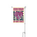 Call of our Times Yard Flag, a White 12" x 18" Yard Flag with Stake