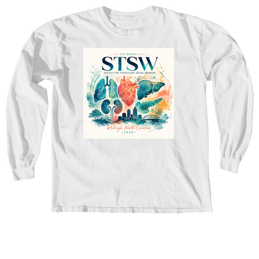 2026 Conference Tshirts, a White Comfort Colors Long Sleeve Tee