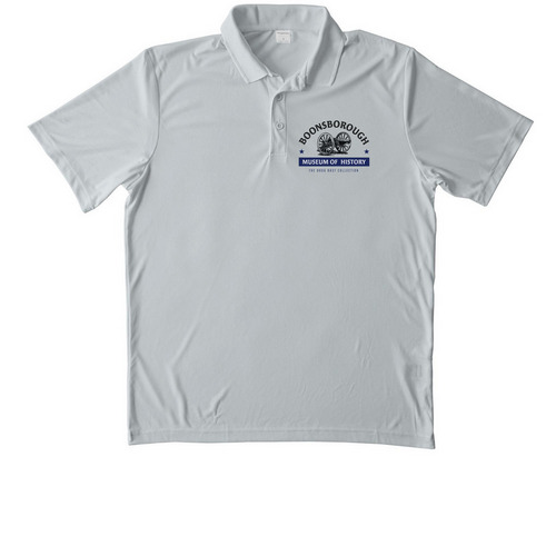 BMOH Polo&nbsp;, a Silver Unisex Performance Polo