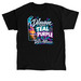 Delaware Goes Teal And Purple, a Black Classic Unisex Tee