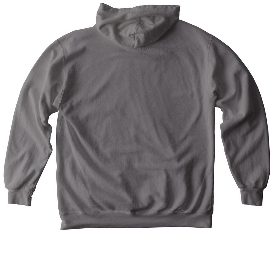 Shack Angel Hoodie, a Grey Comfort Colors Pullover Hoodie (back-view)