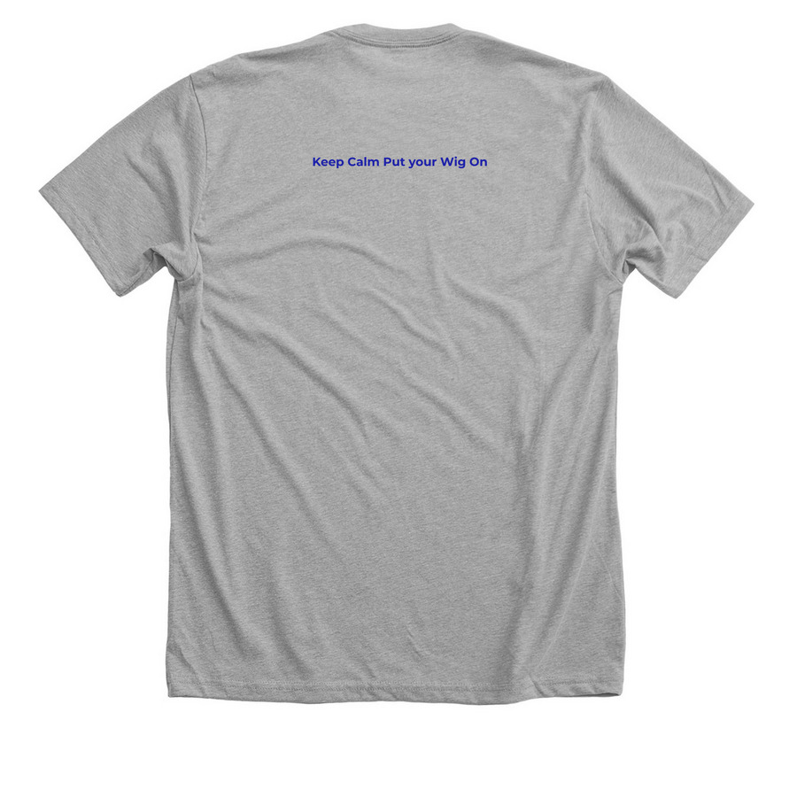Team Wonder Wigs, a Athletic Heather Premium Unisex Tee (back-view)