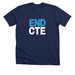 End CTE Apparel - Navy, a Solid Navy Blend Premium Unisex Tee