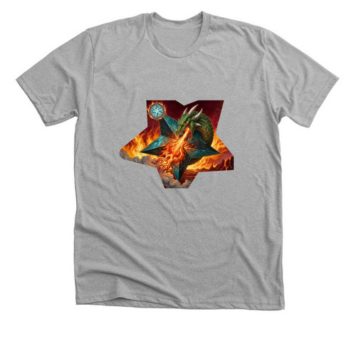 The Eternal Flame, a Athletic Heather Premium Unisex Tee