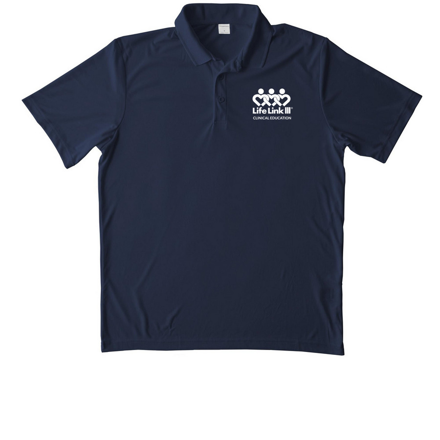 LL3 - Clinical Education Collection, a True Navy Unisex Performance Polo