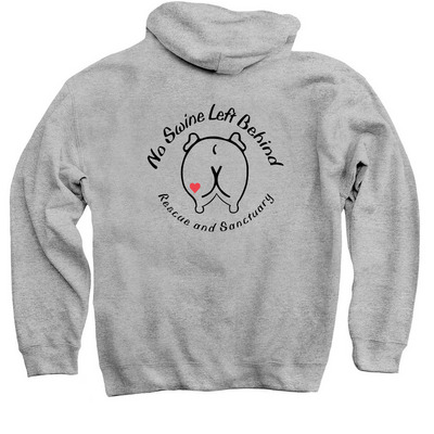 NSLB Logo - Back, a Sport Grey Pullover Hoodie
