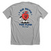 Go with the Flow, a Athletic Heather Premium Unisex Tee (back-view)
