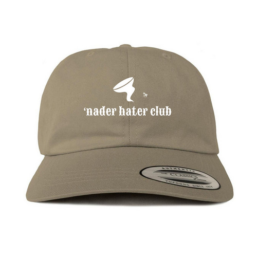 ?Nader Hater Club, a Khaki Printed Classic Baseball Cap