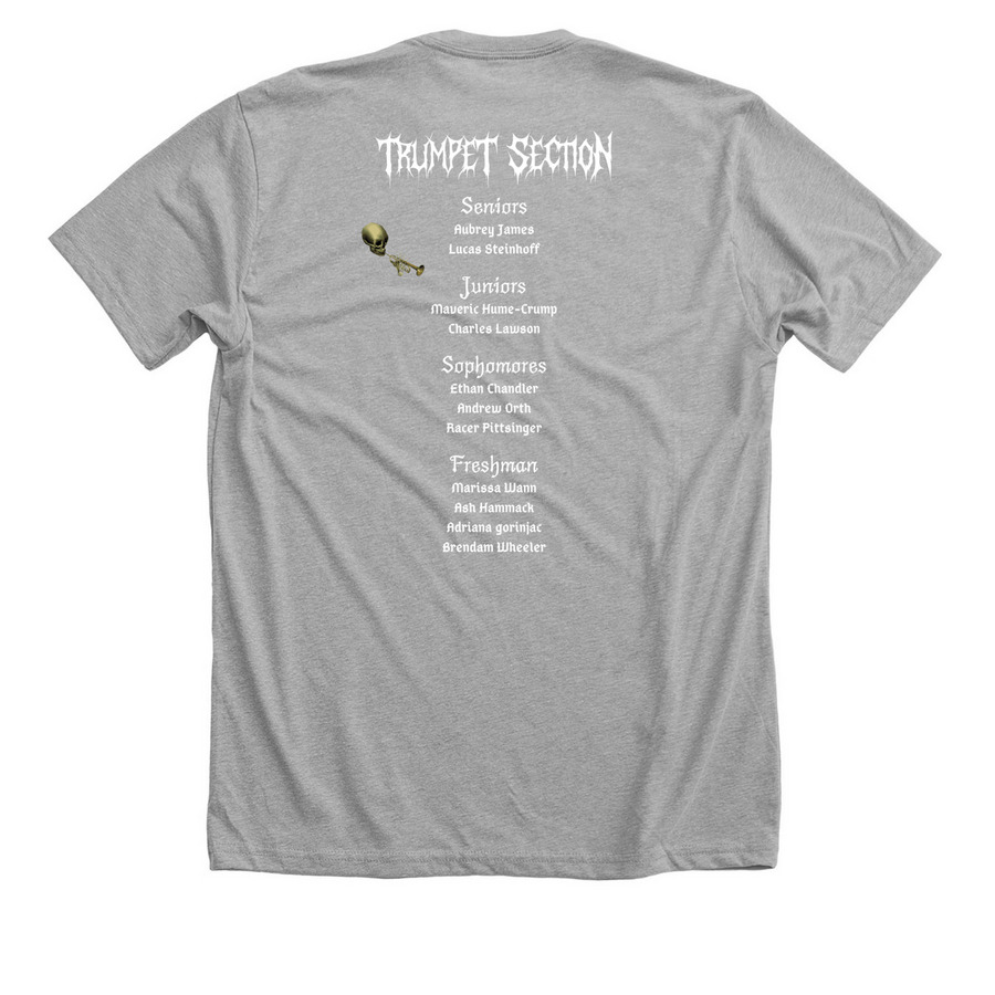 Seckman Trumpets 2026 Shirts, a Athletic Heather Premium Unisex Tee (back-view)