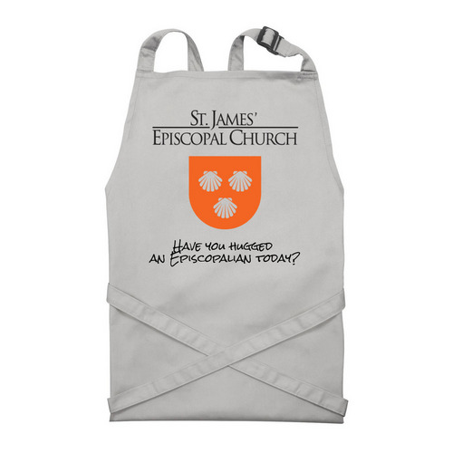 Apron, a Silver Recycled Bib Apron