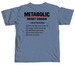 Metabolic Reset Shirt, a Blue Jean Comfort Colors Unisex Tee (back-view)
