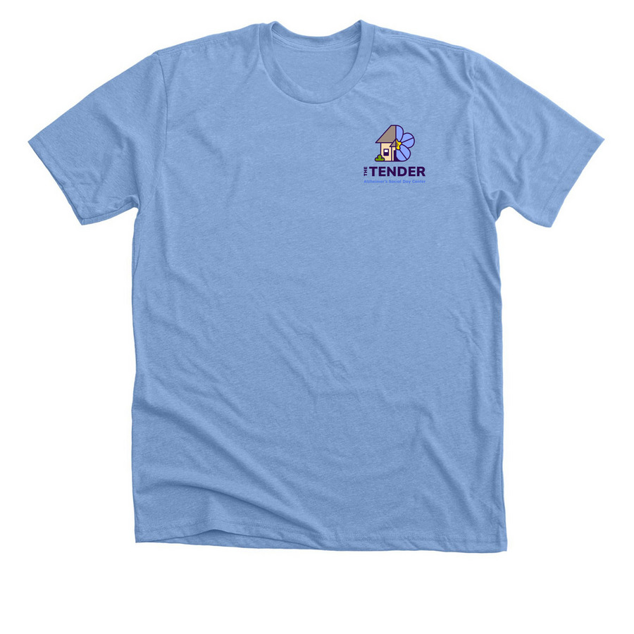 The Tender Flower Collection, a Heather Carolina Blue Premium Unisex Tee