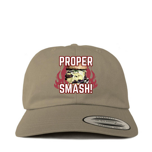Proper Smash Season 2 Hats, a Khaki Printed Classic Baseball Cap