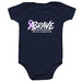 Brave like Bennett Baby Onesie, a Navy Infant Onesie
