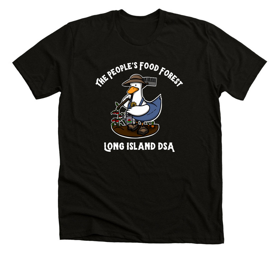 The People's Food Forest, a Black Heather Premium Unisex Tee