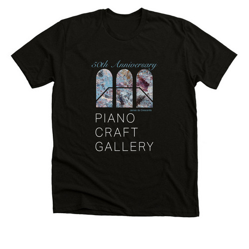Piano Craft Gallery 50th Anniversary Shirt, a Solid Black Blend Premium Unisex Tee