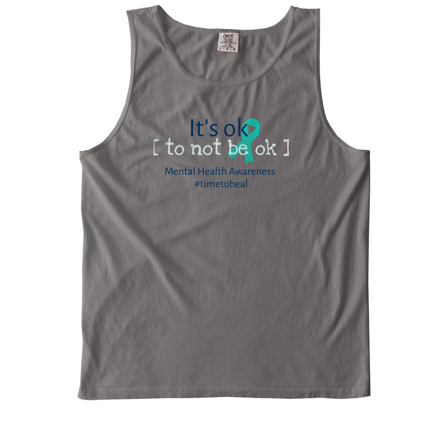 Mental Health Awareness&nbsp;, a Grey Comfort Colors Tank Top
