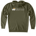 Support Local Ranchers, a Army Heavyweight Zip Up Hoodie (back-view)