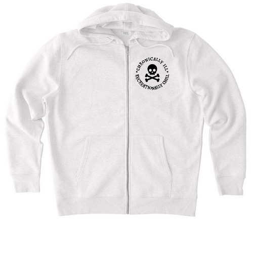 Dodging Heart Failure, a Cool Heather Grey Stanley/Stella Unisex Cultivator 2.0 Zip Up Hoodie