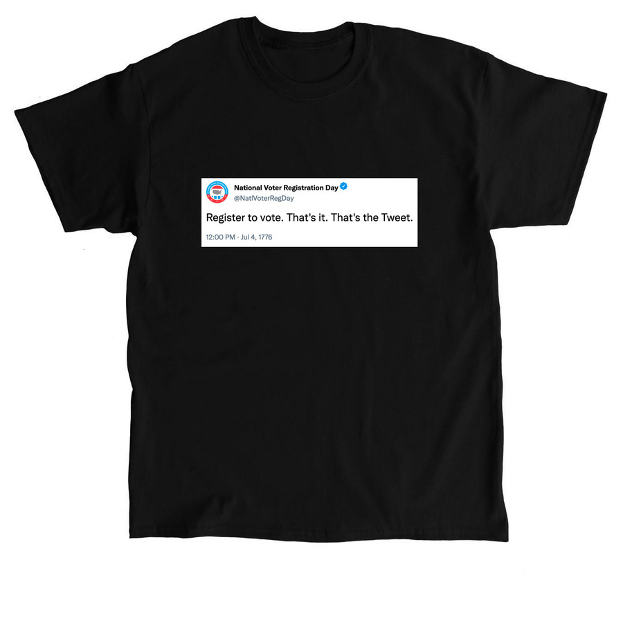Vote Tweet Tee, Sweater, & Hoodie&nbsp;, a Black Classic Unisex Tee