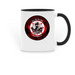 COFFEE MUGS, a Black Two-Tone Ceramic Mug