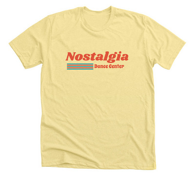 Retro Holiday Nostalgia, a Heather Yellow Gold Premium Unisex Tee