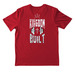 Kingdom Built, a Gym Red Nike Dri-FIT Jersey Blend Performance Tee (back-view)