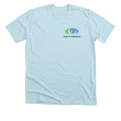 Wake Up Narcolepsy Classic Shirt, a Heather Ice Blue Premium Unisex Tee