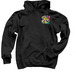 Good Vibes Only Side Logo Hoodie, a Black Pullover Hoodie