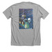 Newton at Night CREW, a Athletic Heather Premium Unisex Tee (back-view)
