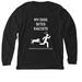 My Dog Bites Racists&nbsp;, a Solid Black Blend Premium Long Sleeve Tee