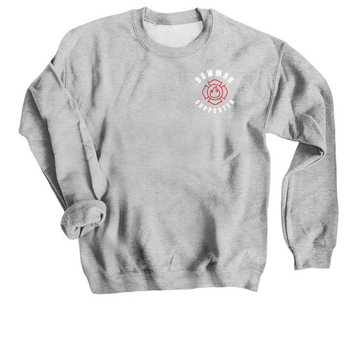 Bowman VFD, a Sport Grey Crewneck Sweatshirt