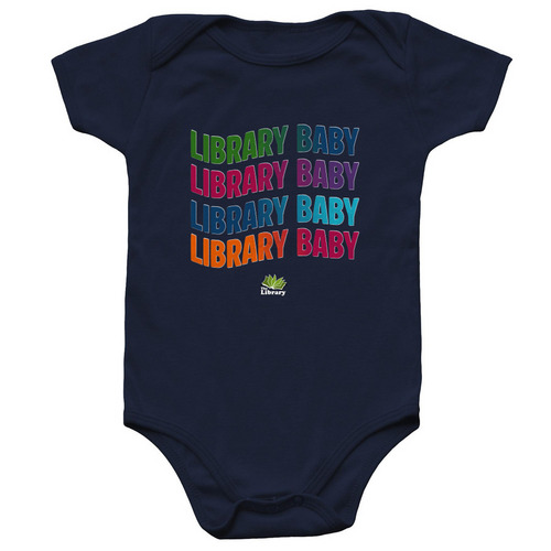 Library Baby, a Navy Infant Onesie