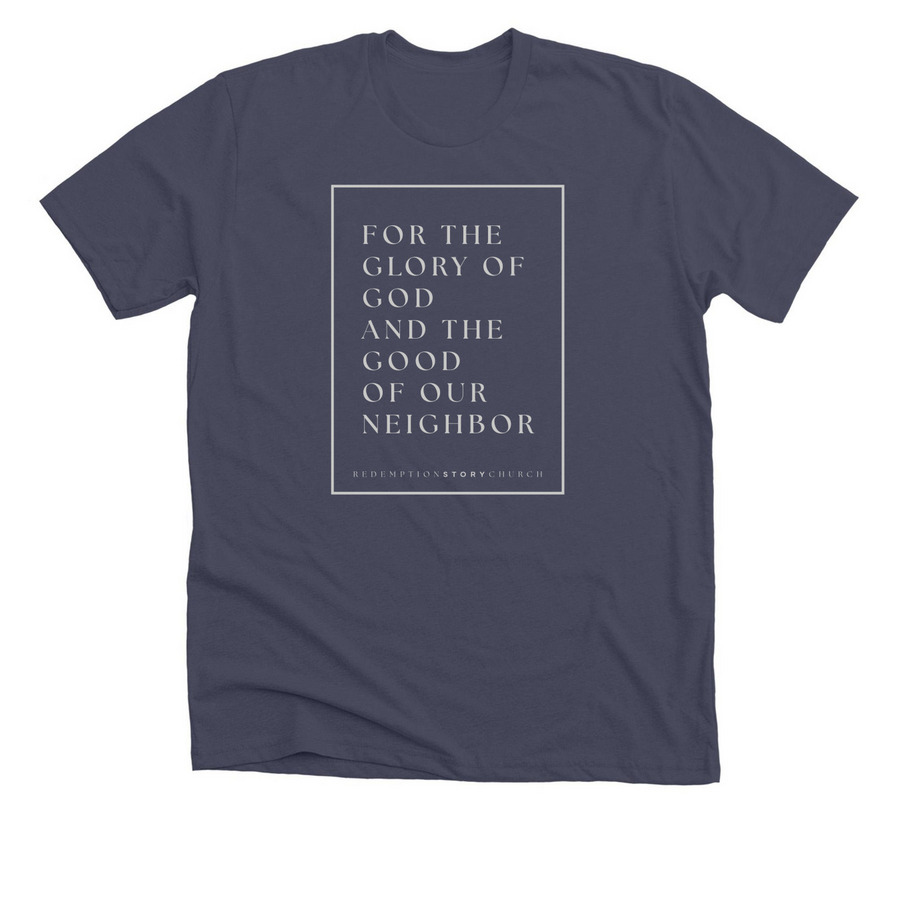 Covenant Shirt, a Heather Midnight Navy Premium Unisex Tee