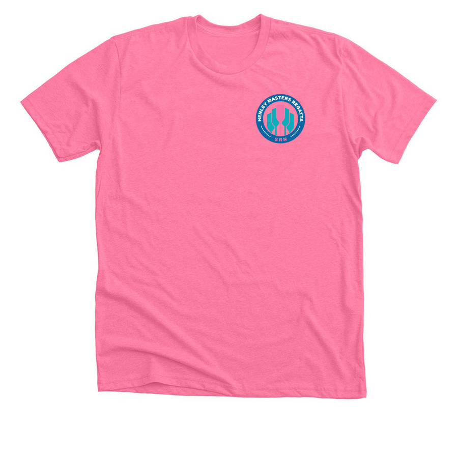 SRN Henley Master Regatta Event Shirt, a Neon Pink Premium Unisex Tee