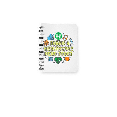 Thank a Healthcare Hero Notebook, a White Spiral Notebook
