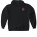 Wandering Soul: Hot Pink, a Black Gildan Softstyle Pullover Hoodie