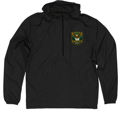 Great Falls Windbreaker, a Black Quarter-Zip Windbreaker