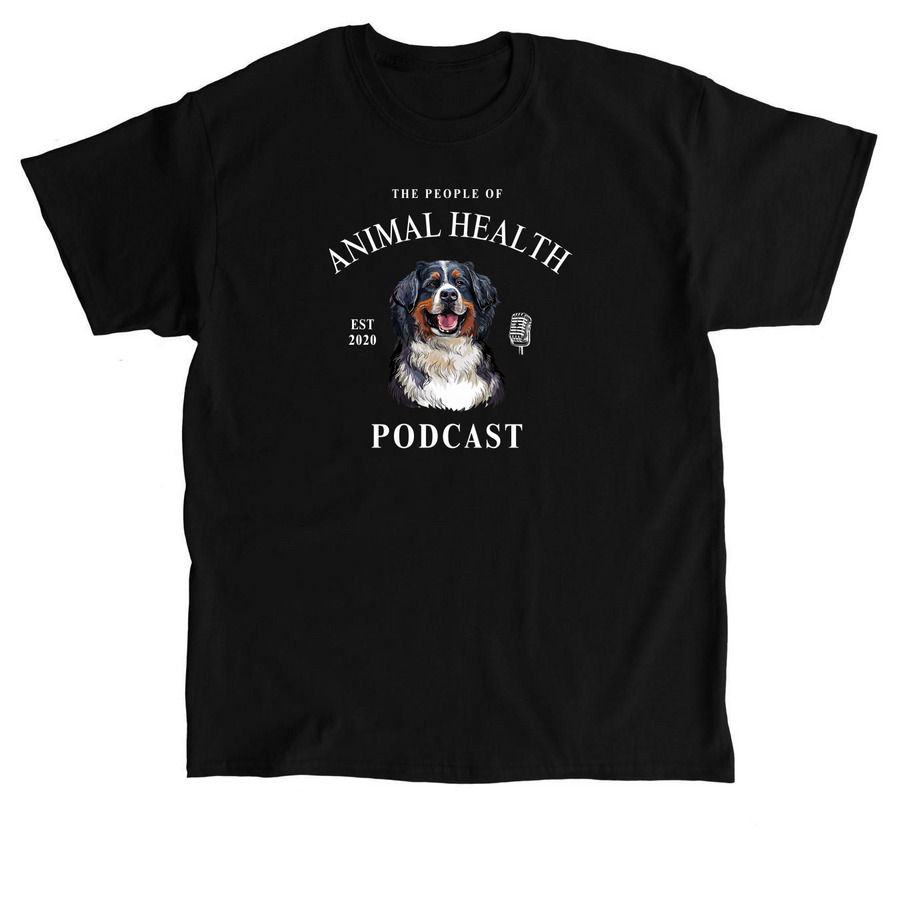The People of Animal Health Podcast Apparel, a Black Classic Unisex Tee