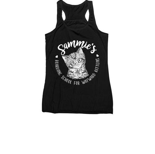 Save Cats and Kittens!, a Black Women's Racerback
