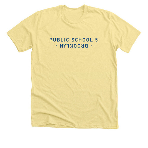 PS5 bkln yellow, a Heather Yellow Gold Premium Unisex Tee