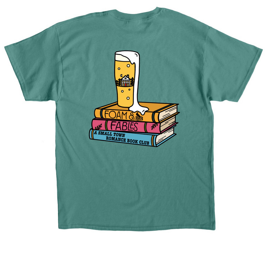 Foam & Fables, a Jade Dome Classic Unisex Tee (back-view)