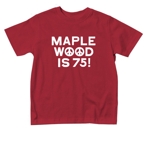 Maplewood is 75 ? Toddler Tee, a Red Toddler Tee