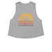 The Wellness Studio, a Athletic Heather Women's Cropped Racerback Tank