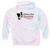 Rescue Happens-PPJ Fundraiser, a Cotton Candy Tie Dye Pullover Hoodie